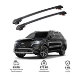 KIA SORENTO X-LINE 2021 et modèles ultérieurs TRX1 Thunder Carrier Barres transversales pour galerie de toit de voiture, 2 barres